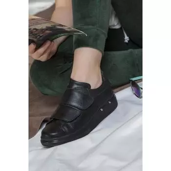 Женские повседневные туфли из натуральной кожи на толстой подошве, кроссовки