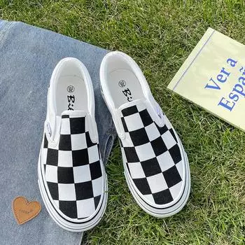 Женские повседневные туфли из парусины, дизайнерские туфли без застежек, весенне-летние лоферы для женщин 35