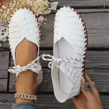 Женские повседневные туфли на мягкой подошве большого размера, новинка 2024 года, повседневная рабочая обувь для мам с каменным узором, женская обувь на мягкой подошве 36 чёрный