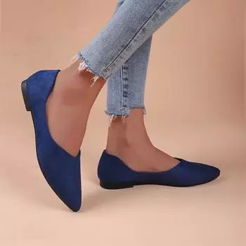 Женские повседневные туфли на плоской подошве, лето 2024 г., новые легкие женские туфли для ходьбы в стиле ретро с дышащей подошвой для работы и офиса 35 чёрный