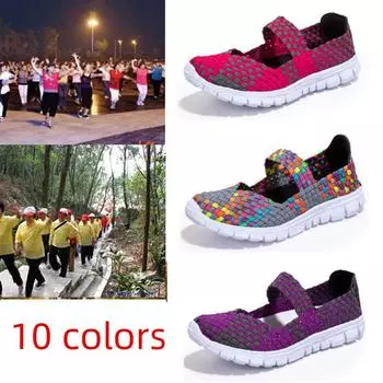 Женские повседневные туфли в корейском стиле, размер 42, сшитые вручную, с резинкой 38