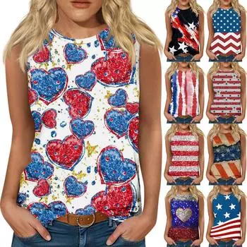 Женские повседневные туники, топы для ношения с леггинсами, летние рубашки без рукавов с принтами, майки, блузки L бежевый