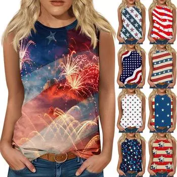 Женские повседневные туники, топы для ношения с леггинсами, летние рубашки без рукавов с принтами, майки, блузки L горячий розовый