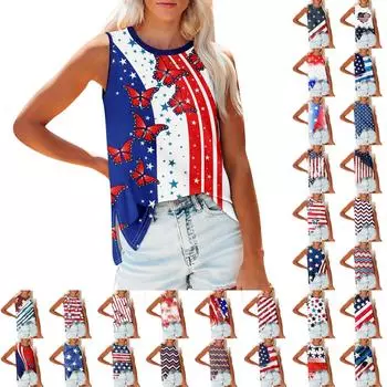 Женские повседневные туники, топы для ношения с леггинсами, летние рубашки без рукавов с принтами, майки L чёрный