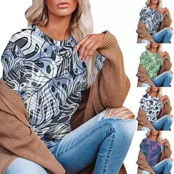 Женские повседневные удобные футболки с круглым вырезом и коротким рукавом с принтом, топы L фиолетовый