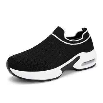 Женские повседневные вулканизированные туфли Спортивные нескользящие туфли на плоской подошве большого размера 42 Легкие удобные стильные женские туфли Дышащие 35