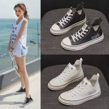 Женские повседневные высокие кроссовки со шнуровкой на осень 2024 года 35