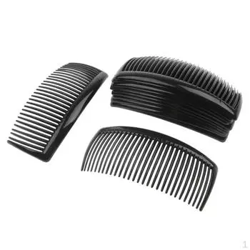 Женские практичные пластиковые расчески, 12 шт., зажимы для волос, черные, 29 шт.