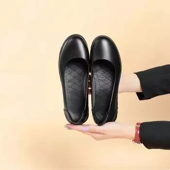 Женские профессиональные рабочие туфли с толстой мягкой подошвой для длительного пребывания в отелях — идеально подходят для собеседований и всесезонного ношения 41