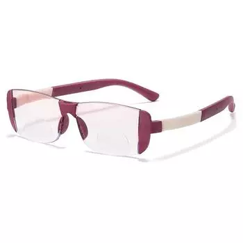 Женские прогрессивные бифокальные очки для чтения, винтажные очки в стиле ретро с синим светом, блокирующие пресбиопию, очки унисекс, модные очки для ближнего и дальнего света 2.5