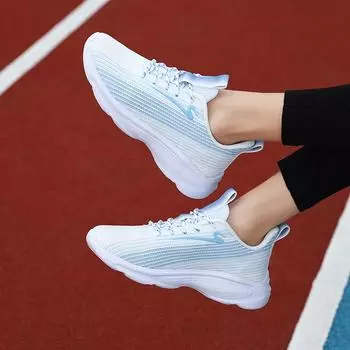 Женские прогулочные теннисные туфли — легкие повседневные кроссовки из пены с эффектом памяти для занятий в спортзале, путешествий EU:40 чёрный