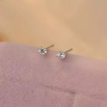 Женские простые маленькие и изысканные маленькие бриллиантовые серьги и палочки для ушей