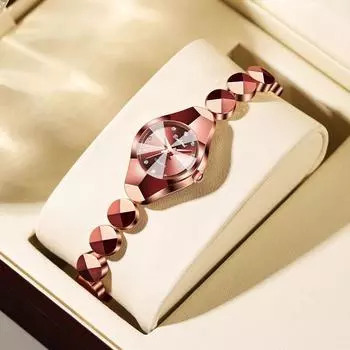 Женские простые модные кварцевые часы, оригинальные наручные часы из нержавеющей стали высокого качества для женщин, водонепроницаемые часы 3ATM