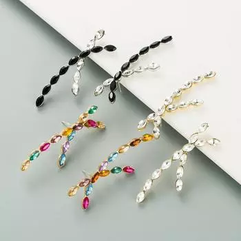 Женские простые тонкие серьги-капли из титанового стального сплава, серьги-подвески из акрила, красочные травяные кристаллы, геометрические украшения для ушей OneSize белый