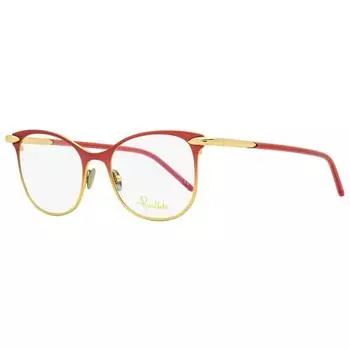 Женские прямоугольные очки Pomellato PM0054O 004 Красное золото 50 мм 004