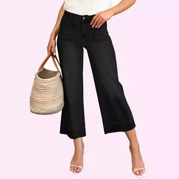 Женские прямые брюки, модные повседневные брюки, брюки Harlan Nine Point L чёрный