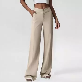Женские прямые брюки, модные повседневные брюки, брюки Harlan Nine Point S бежевый