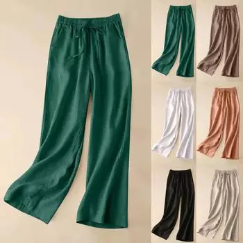 Женские прямые брюки, модные повседневные брюки, брюки Harlan Nine Point L бежевый