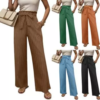 Женские прямые брюки, модные повседневные брюки, брюки Harlan Nine Point L чёрный