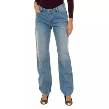 Женские прямые длинные джинсы 6Y5J15-5DWQZ 27-USA синий
