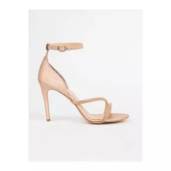 Женские пудровые кожаные босоножки на каблуке Yasmin Комфортные повседневные качественные стильные легкие сандалии