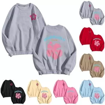 Женские пуловеры больших размеров, флисовые свитера с длинными рукавами, зимне-осенние наряды L розовый