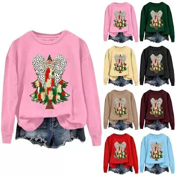 Женские пуловеры больших размеров, флисовые свитера с длинными рукавами, зимне-осенние наряды S