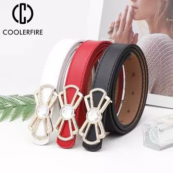 Женские ремни из искусственной кожи высокого качества, модные повседневные джинсовые юбки, ремни, роскошный дизайнерский ремень для женщин, пояс с пряжкой для взрослых, AL084 105 CM белый