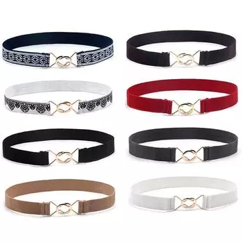 Женские ремни, пояс, тонкий эластичный пояс, платье, одежда, аксессуары белый