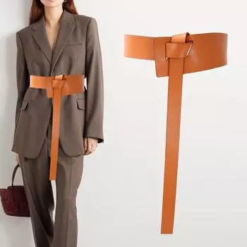 Женские ремни высокого качества из натуральной кожи, широкие дизайнерские платья, пояс для женщин, модный ремень, однотонный повседневный LB2158 120CM белый