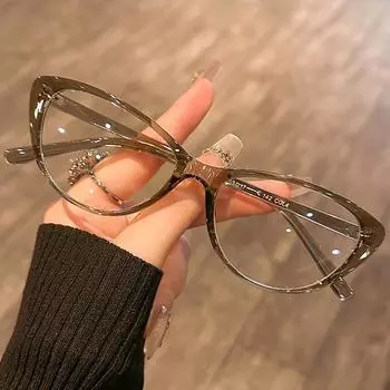Женские ретро модные очки «кошачий глаз» Мужские компьютерные очки с блокировкой синего света Оптические очки Защита глаз Очки