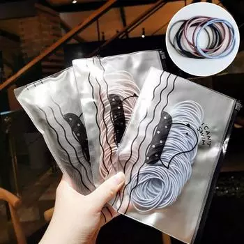 Женские резинки для прически, парикмахерские аксессуары, головные уборы, эластичные простые модные инструменты, один размер розовый