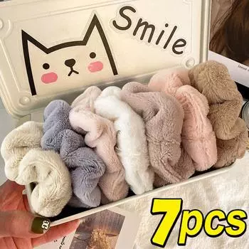 Женские резинки для волос, бархатная однотонная повязка для волос для девочек, резинки для волос, резинки для волос, аксессуары для волос