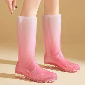 Женские резиновые сапоги Gradient High-Top Winter Plus Velvet Warm для кемпинга и морской охоты 38