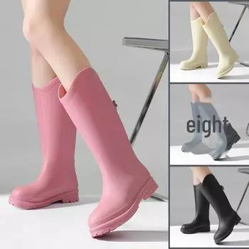 Женские резиновые сапоги Jundeng средней высоты, водонепроницаемые, нескользящие, для кухни и домашнего хозяйства 41