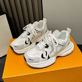 Женские роскошные кроссовки сетчатые дышащие туфли для женщин спортивные беговые повседневные женские фитнес вулканизированные туфли корзины 36