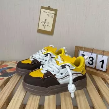 Женские роскошные массивные кроссовки 2024 года, сетчатая дышащая обувь для мужчин, спортивная обувь для хлеба, женская вулканизированная обувь на платформе, теннисные туфли 35 бежевый