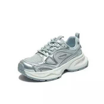 Женские роскошные массивные кроссовки, сетчатые дышащие кроссовки с увеличенной внутренней поверхностью, спортивные повседневные кроссовки для бега, женская вулканиз... 35 бежевый