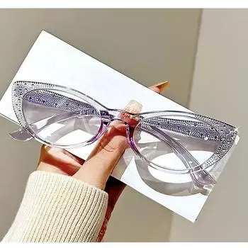 Женские роскошные очки для чтения с бриллиантами, модные новые очки для дальнего зрения для мужчин, женские очки с защитой от синего света 0+1.0+4.0 +200