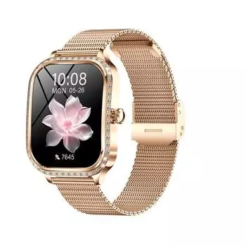 Женские роскошные смарт-часы MK88 Diamond для женщин 1,75 дюйма Bluetooth Call AI Voice Health Monitor Fitness Tracker Smartwatch