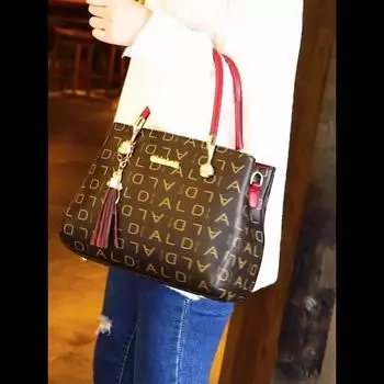 Женские роскошные сумки для винтажной сумки Женская мода Кошка кисточка подвесная женская сумка через плечо 28*13.5*21cm красный