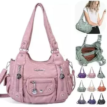 Женские роскошные сумки, женские сумки, дизайнерские винтажные сумки из мягкой кожи, модная сумка для мотоцикла, сумки-тоут, сумка-мессенджер