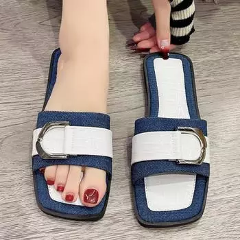 Женские роскошные тапочки, плетеные сандалии на плоской подошве, женские летние модные повседневные шлепанцы, женские вечерние сексуальные элегантные офисные туфли для женщин 35 чёрный