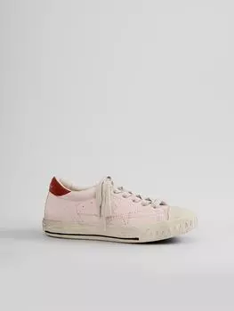 Женские розовые кожаные кроссовки на каждый день со шнуровкой, низкие кроссовки в стиле ретро 35 розовый