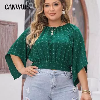 Женские рубашки больших размеров, повседневные летние топы с короткими рукавами, однотонные свободные драпированные туники с завязками на завязках