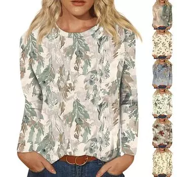 Женские рубашки с длинным рукавом и круглым вырезом, базовая футболка, повседневный топ, осенняя модная туника, облегающие футболки S оранжевый