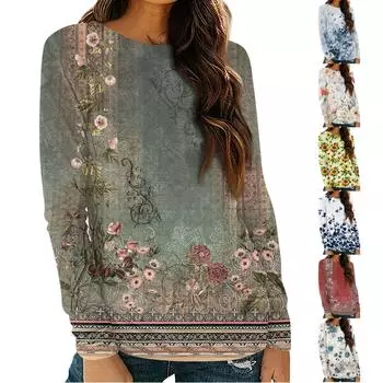 Женские рубашки с длинным рукавом и круглым вырезом, базовая футболка, повседневный топ, модные осенние наряды, приталенные футболки L