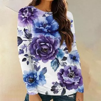 Женские рубашки с длинным рукавом и круглым вырезом, базовая футболка, повседневный топ, модные осенние наряды, приталенные футболки для женщин S розовый