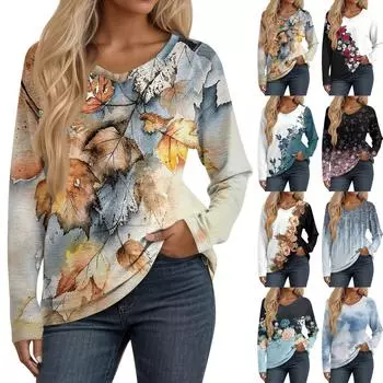 Женские рубашки с длинным рукавом и V-образным вырезом, базовая футболка, повседневный топ, осенняя модная туника, облегающие футболки XXL