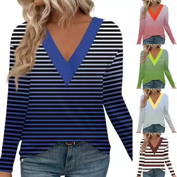 Женские рубашки с длинным рукавом и V-образным вырезом, нарядные повседневные топы, модные свободные туники, топы, блузки XXXL зелёный